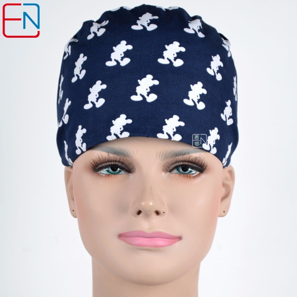 100% COTTON Unisex Surgical caps with sweatband for short hair only