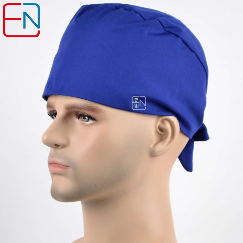 Hennar surgical caps doctors caps and nurses cap T/C  in Royal Blue medical caps