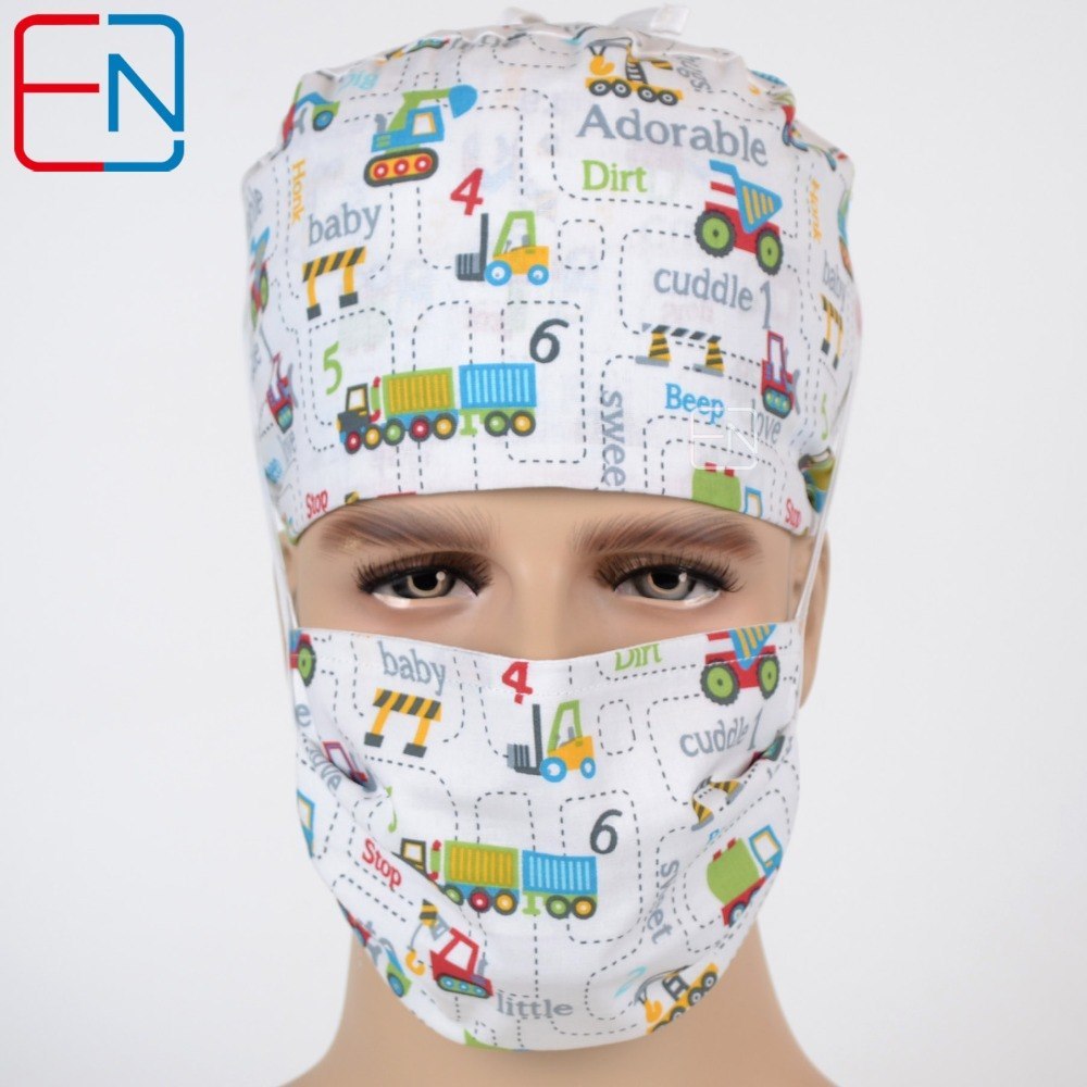 unisex medical scrub cap for SHORT HAIR MEN AND WOMEN