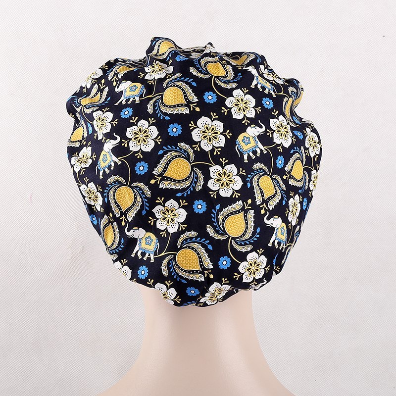 doctor bouffant caps  skull caps lab caps doctor caps with thai style pattern
