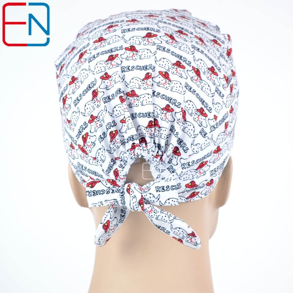 unisex surgical hats in 3sizes  medical caps in white with rescuer