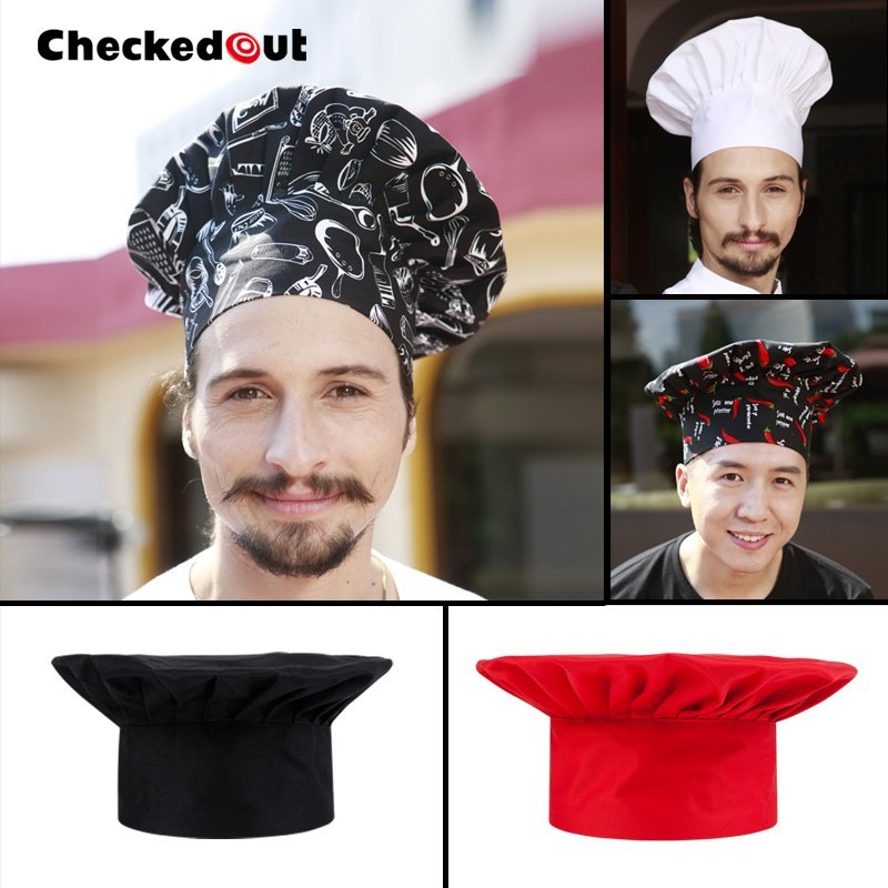 Working cap checkedout polyester cotton pastry flat cap cook cap
