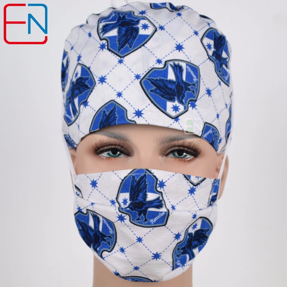 Factory Sales directly big sales medical scrubs in different patterns ,surgical caps 3 sizes scrub caps Halilibo
