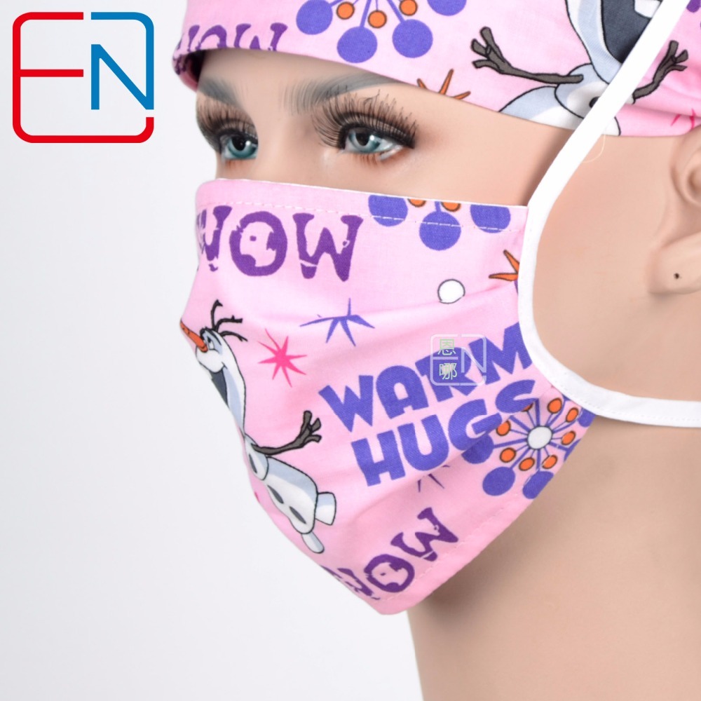 hennar women surgical caps in pink medical caps