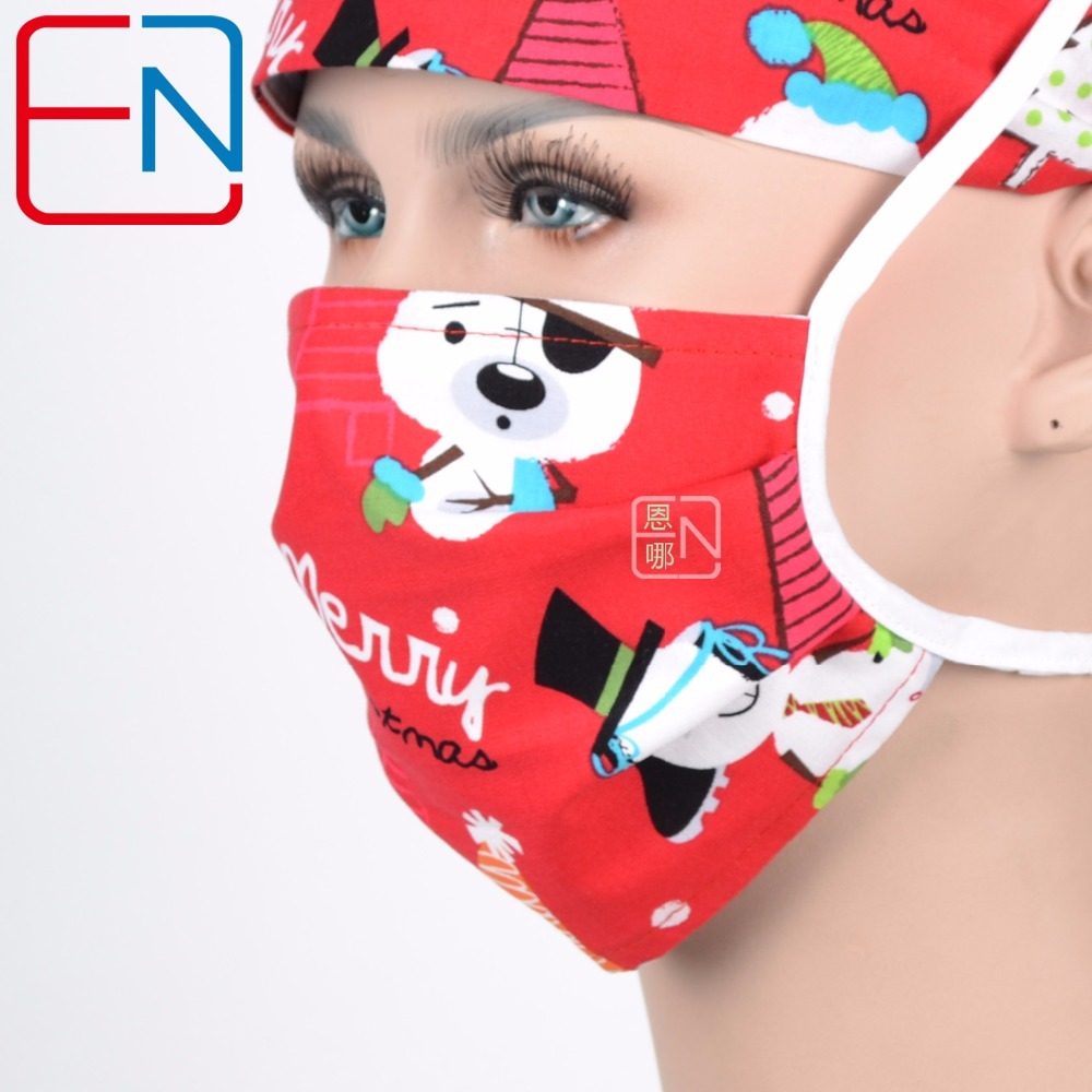 Hennar brand WOMEN SURGICAL CAPS IN CHRISTMAS DESIGN