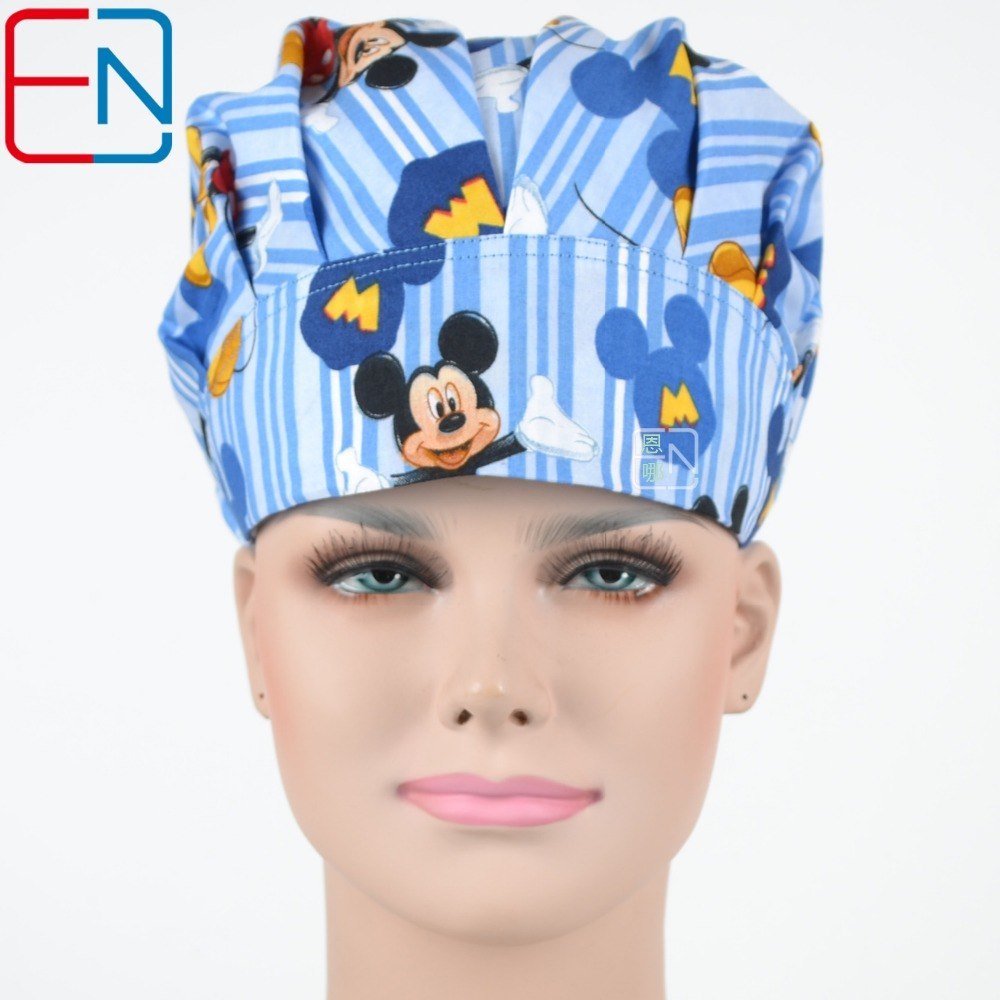 New Surgical caps doctors and nurses cap Seven 02-day blue cap
