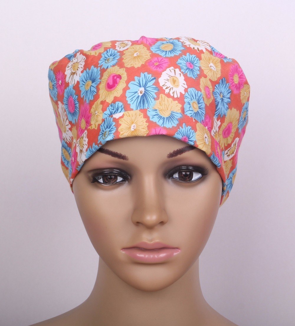 Limited medical scrub caps in 100% cotton without sweatband Lsize