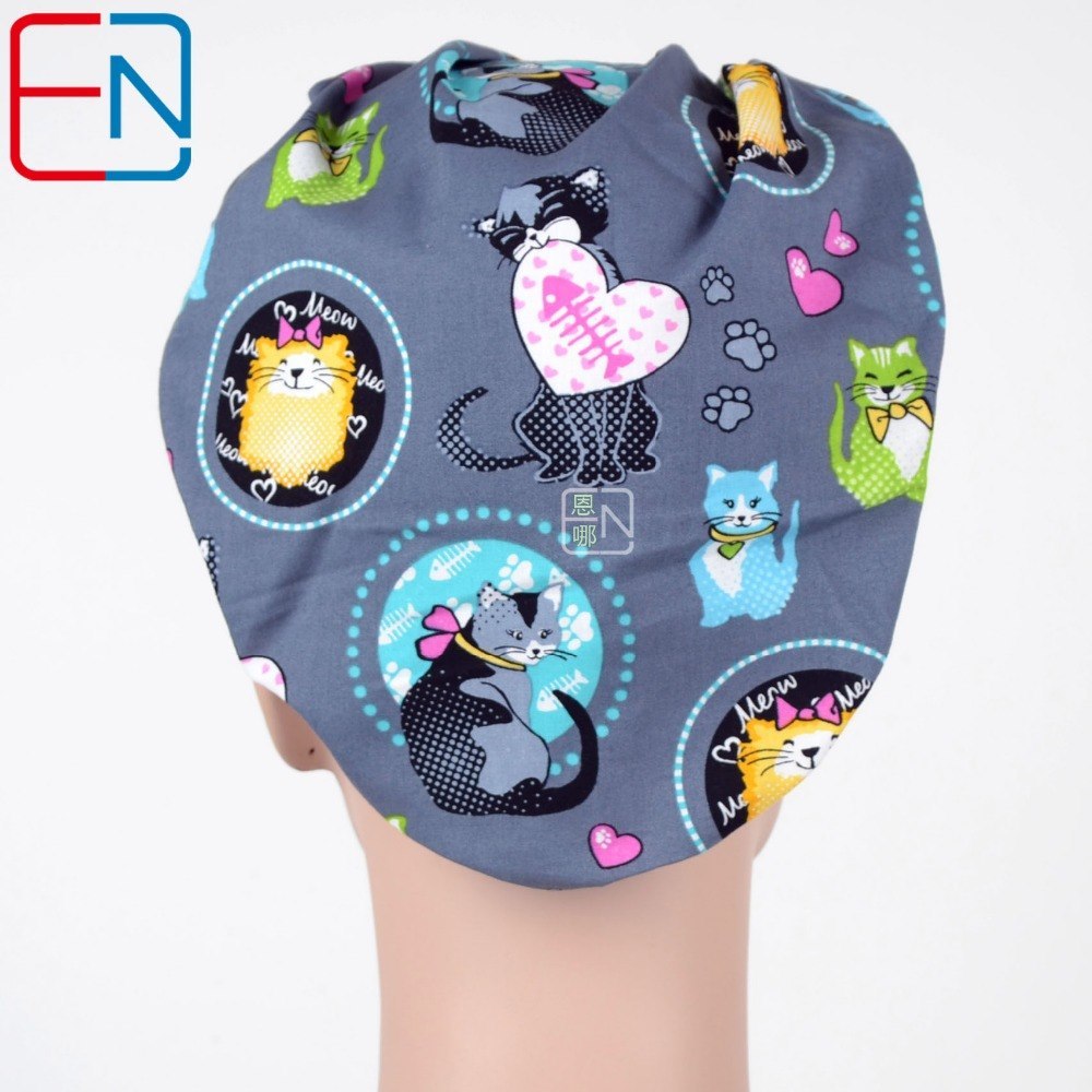 New Surgical caps doctors and nurses cap Cat of the world 02 cap