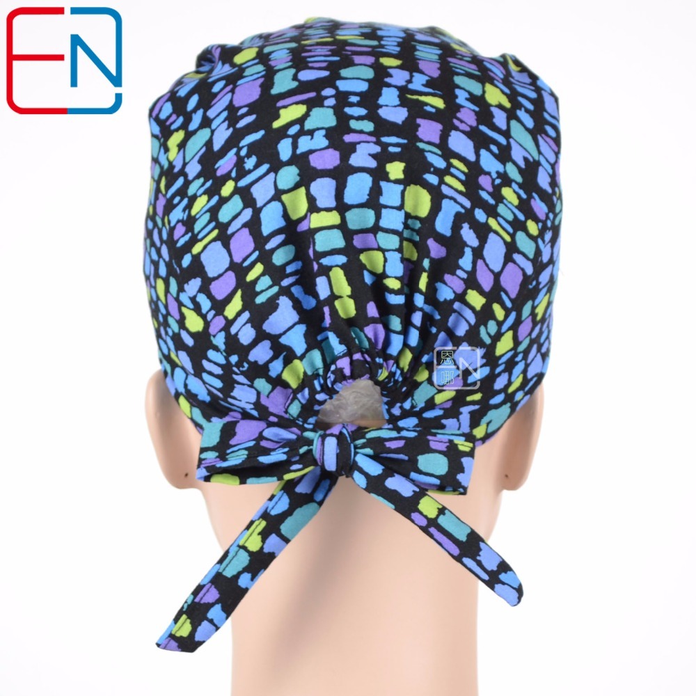 NEW  surgical caps for doctor hats and nurse caps 100% cotton srugcal hat  with sweatband