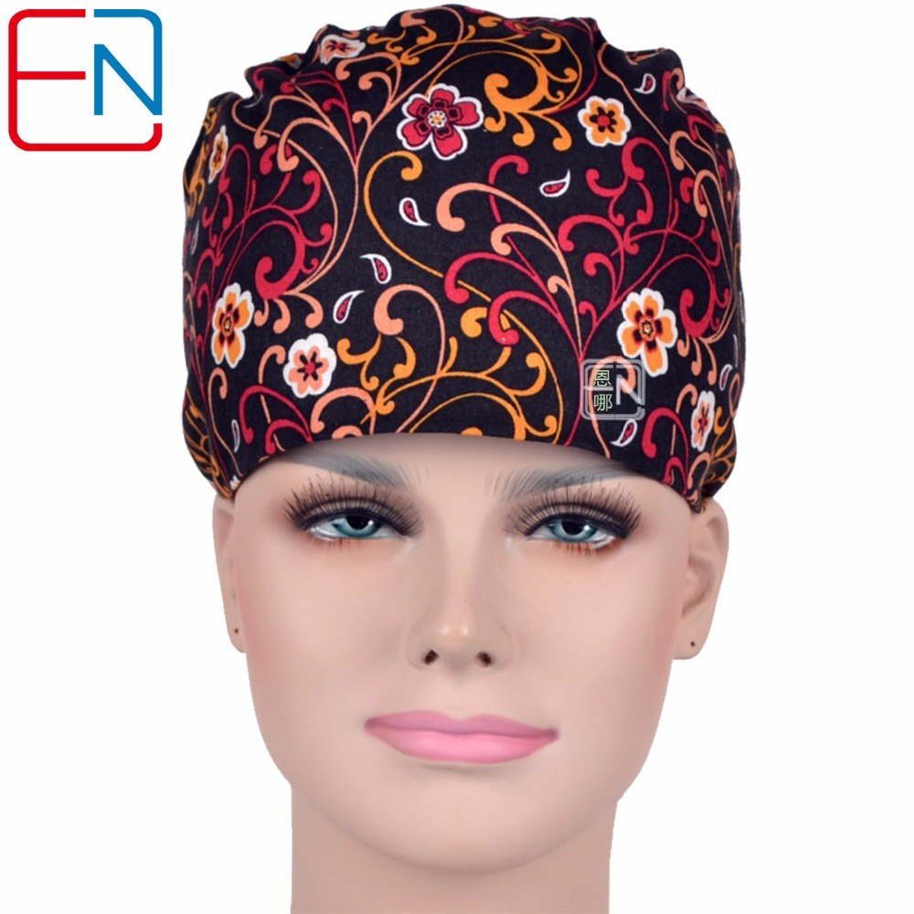 NEW Matin surgical caps for long hair doctor caps and nurses caps 100% cotton shu ke