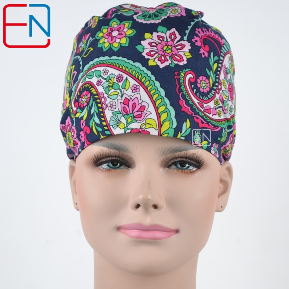 NEW Matin long hair surgical caps with sweatband doctors and nurses 100% cotton