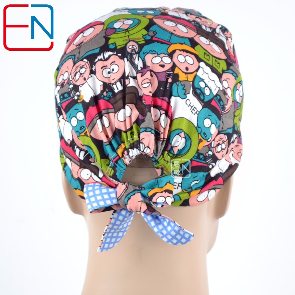 Hennar brand medical caps,100% cotton with size suit for men scrub caps Twill a bit thick