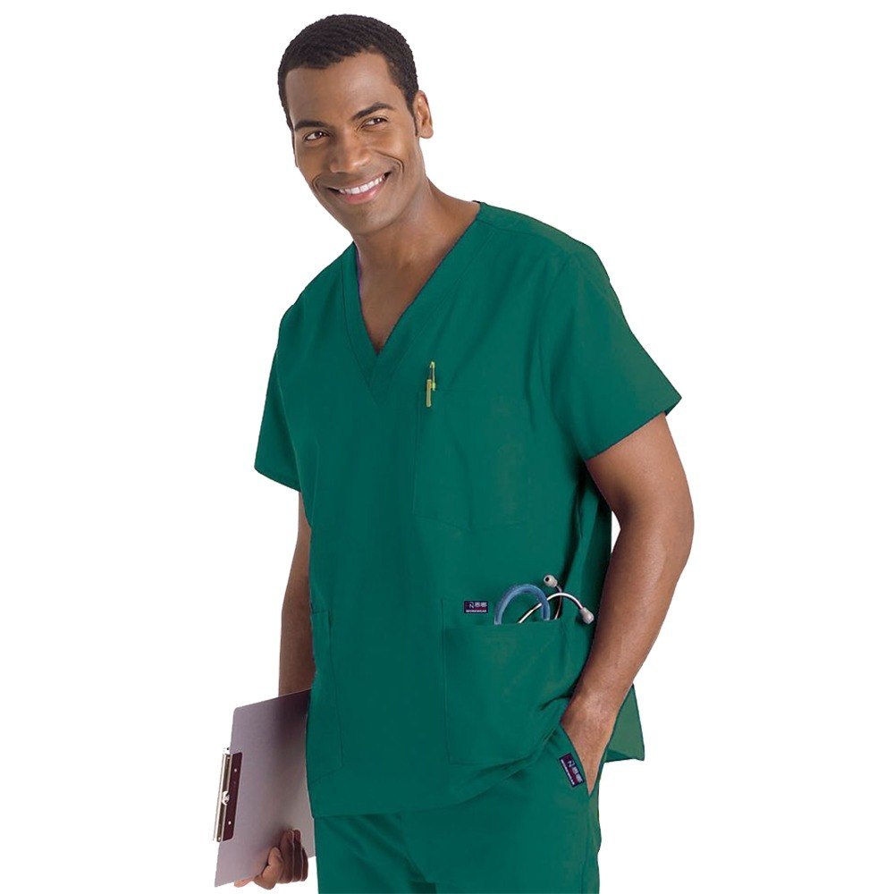 anti-wrinkle Resistance to chlorine bleaching men medical scrub sets