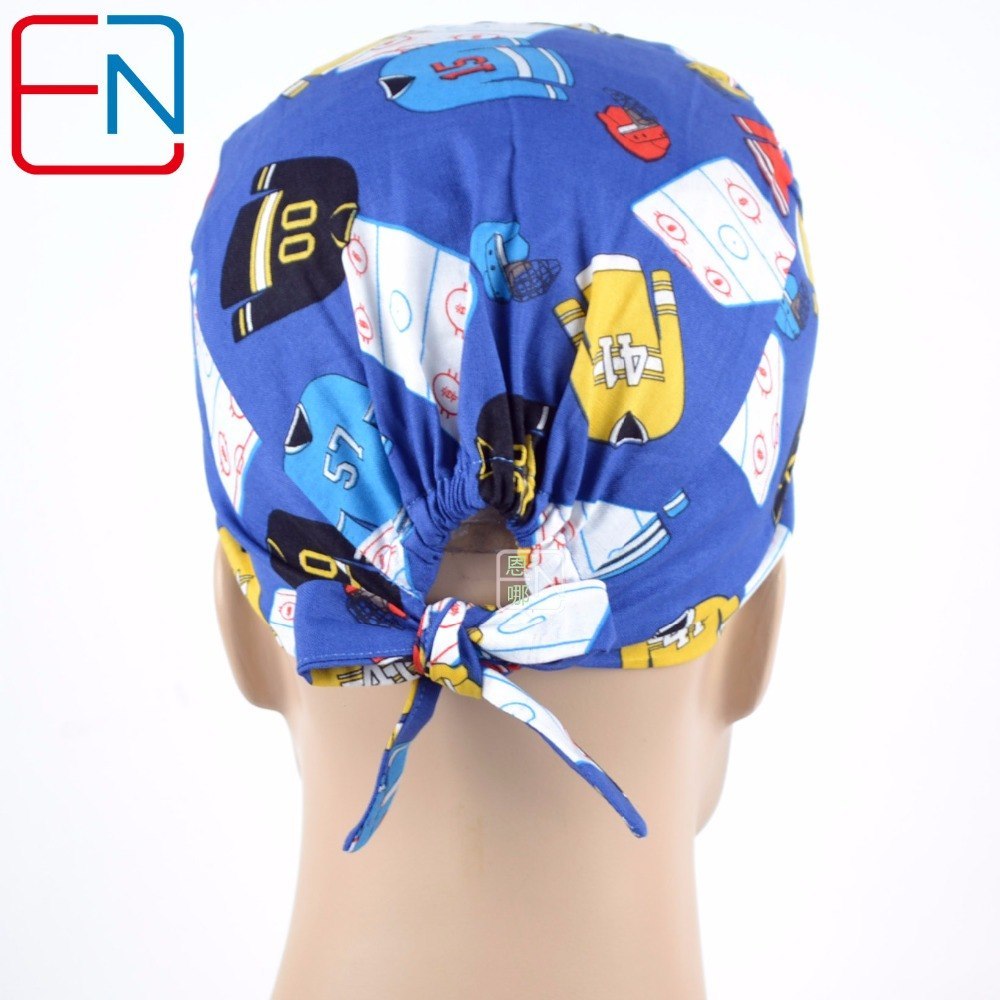Hennar high quality medical caps,100% cotton 2 sizes for choice  men scrub caps limited edtion scrub caps