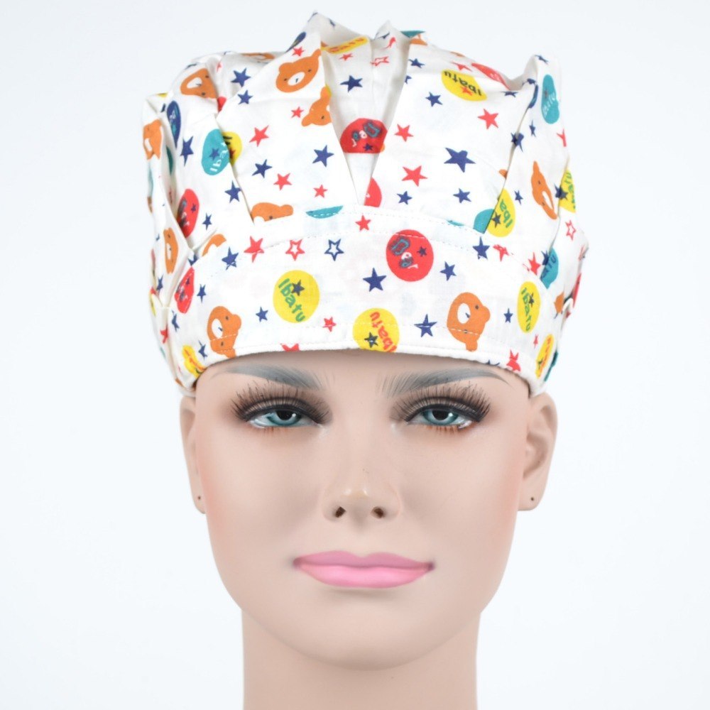 Women Bouffant Surgical Scrub Medical Chemo Hat/Cap