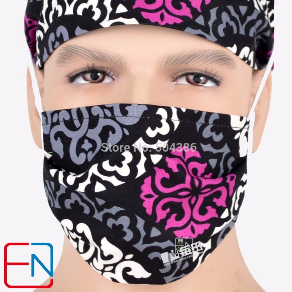 MEDICAL SCRUB CAP FOR UNISEX SHORT HAIR  with Sweatbands