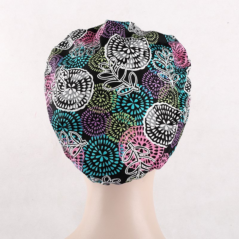 medical bouffant caps  skull caps lab caps doctor caps in black