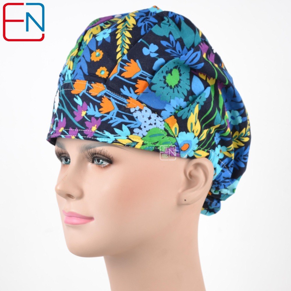 brand  long hair surgical bouffant cap for women use
