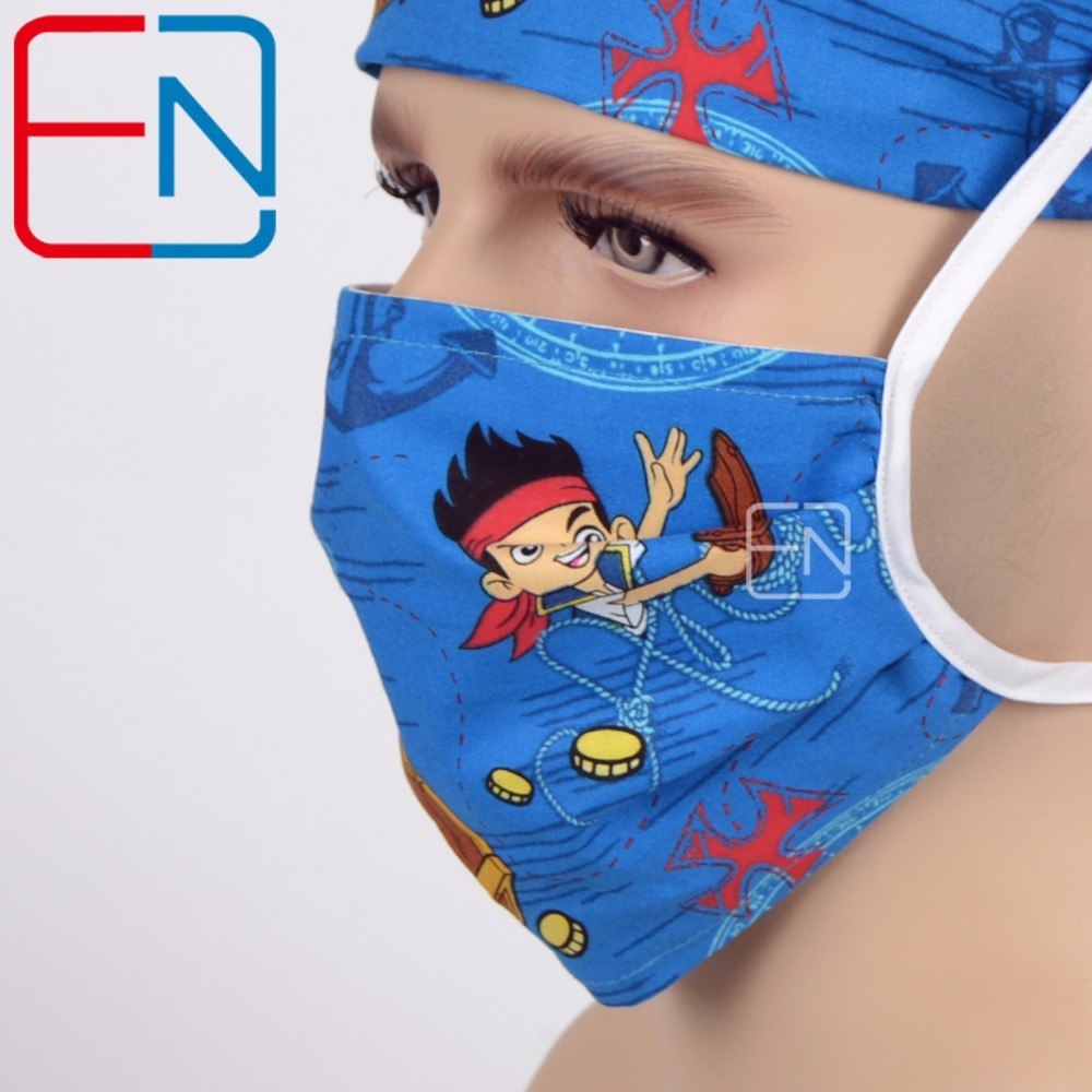 new unisex surgical caps 100% cotton with sweatbands snow flowers with two sizes to fit different size haidaoqibing