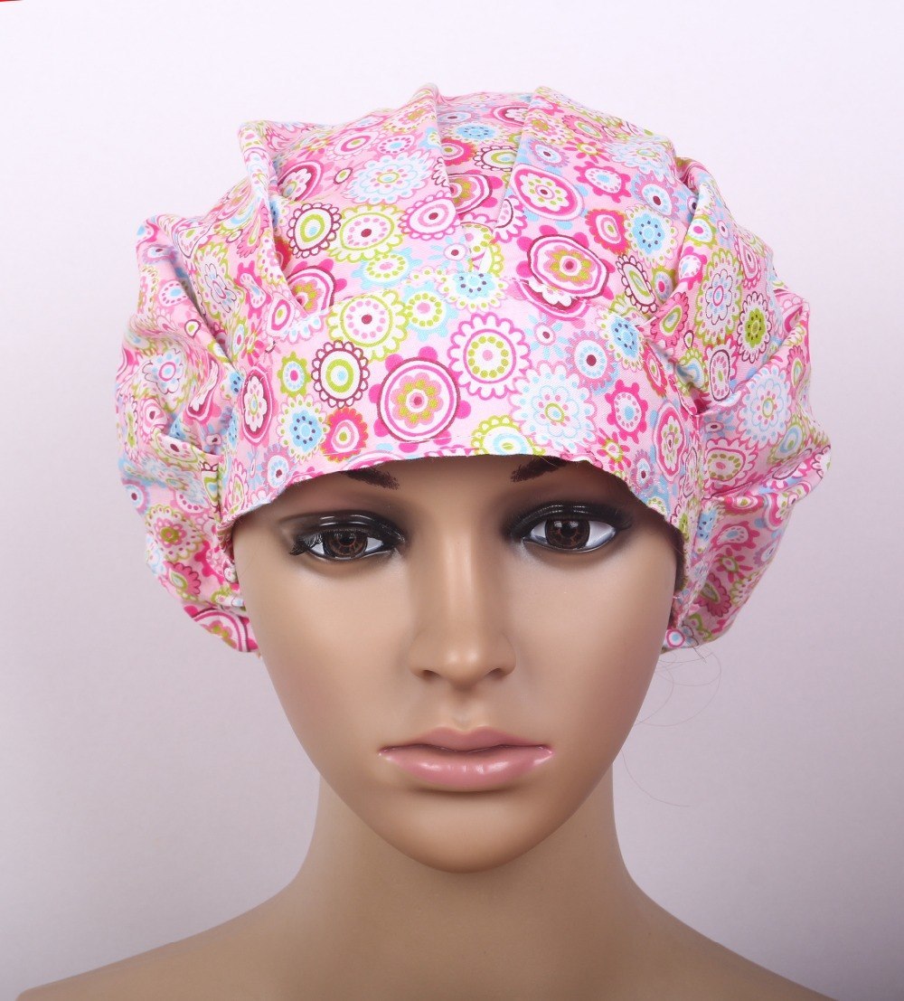 surgical bouffant caps for doctor caps lab caps chem caps in pink