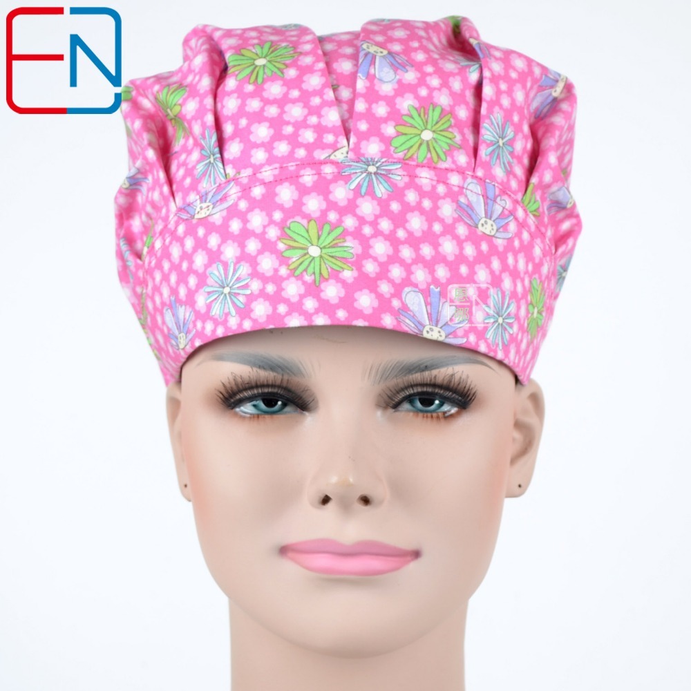Surgical bouffant caps for women