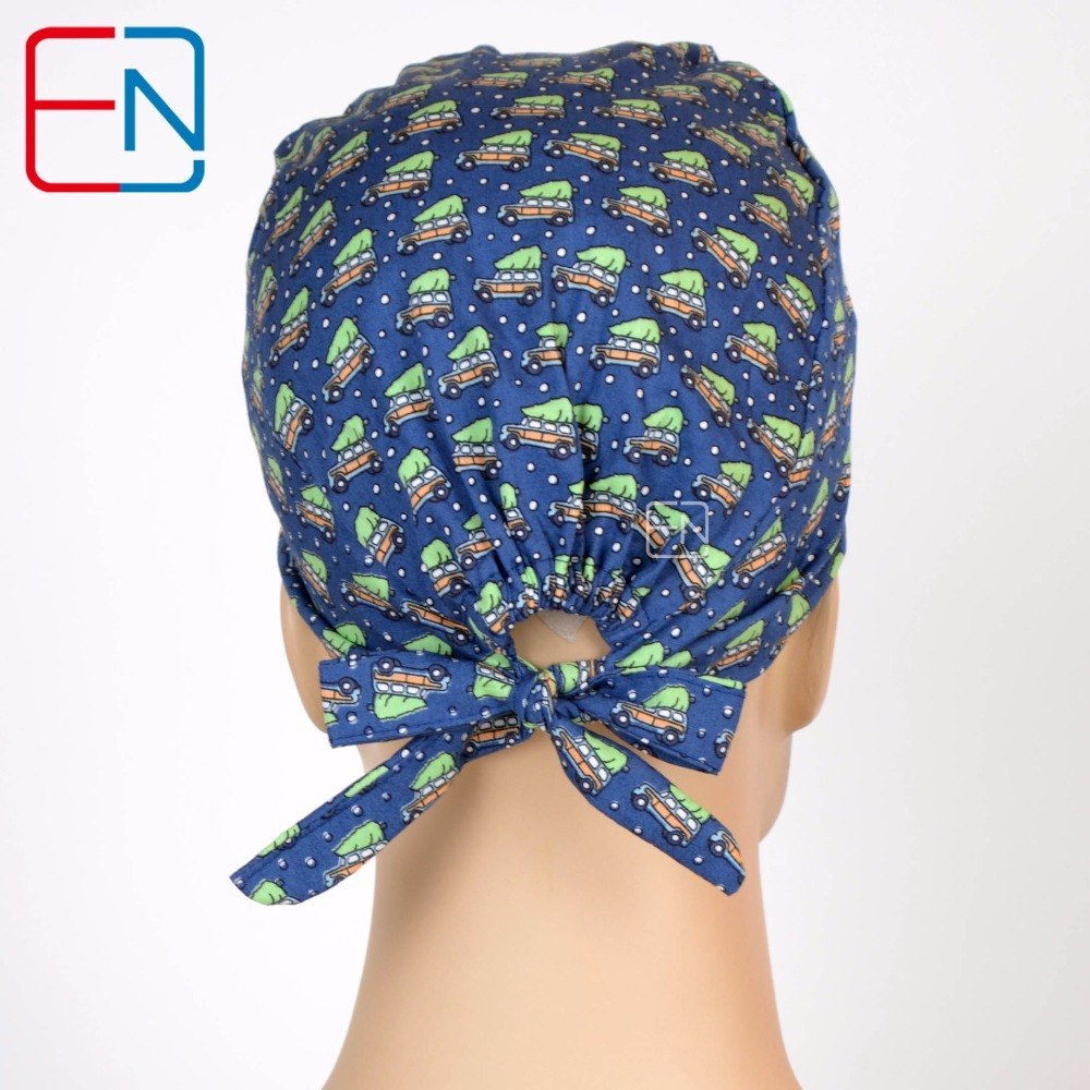 medical caps with sweatband 100% cotton
