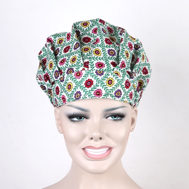 surgical bounfant caps doctor caps  surgoen caps four color flowers