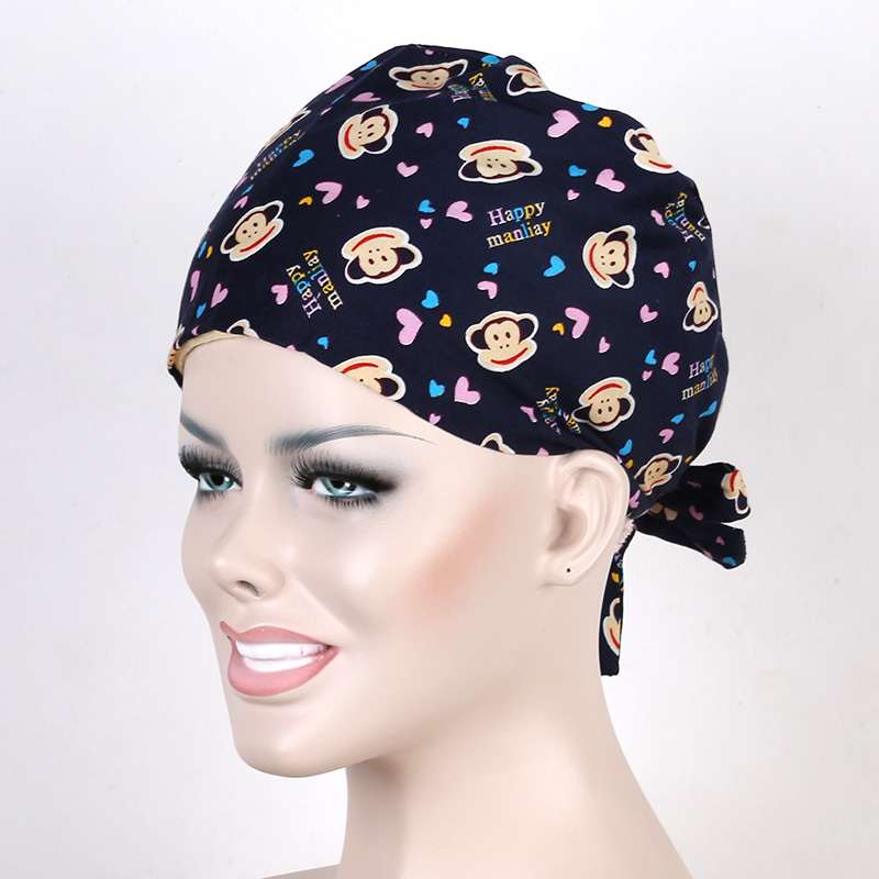 medical scrub caps ,lab caps,skull caps WITH SWEATBANDS in dark blue