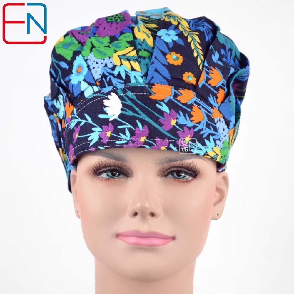 brand  long hair surgical bouffant cap for women use