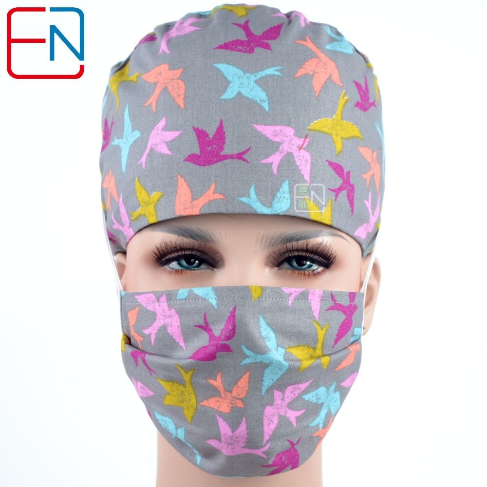 Hennar medical caps unisex surgical cap  doctors caps and nurses 100% cotton