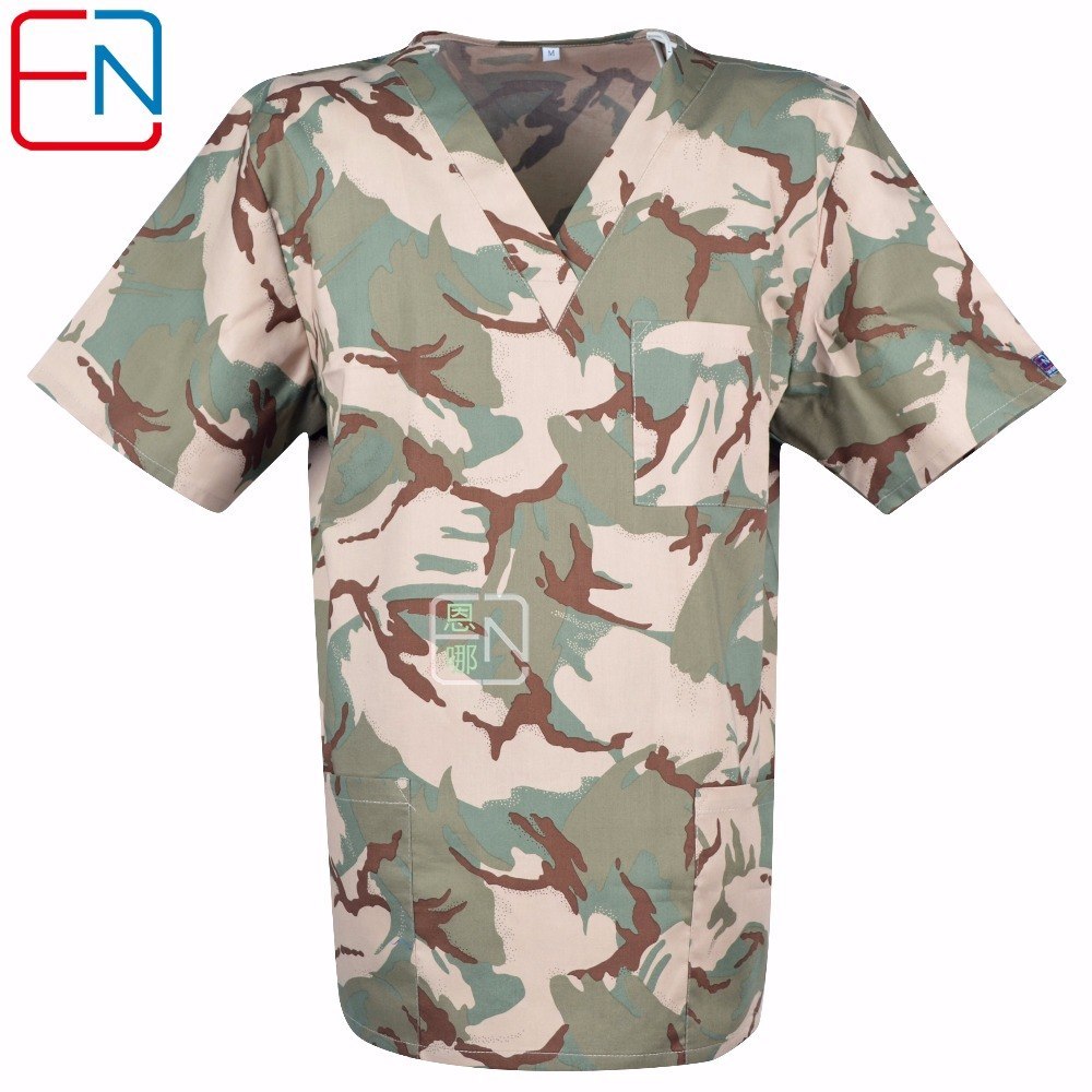 Hennar Brand men medical scrub top 100% cotton Medical uniforms