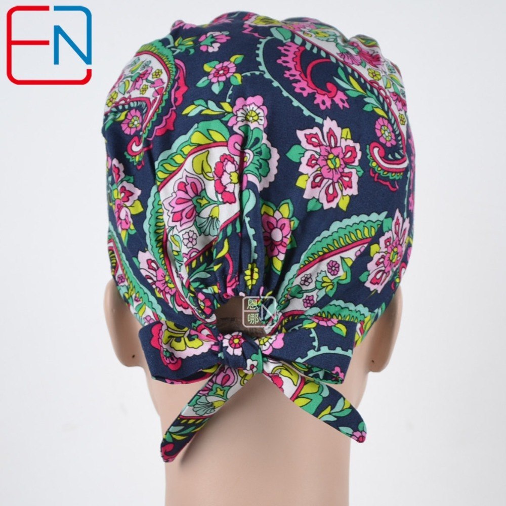 NEW Matin long hair surgical caps with sweatband doctors and nurses 100% cotton