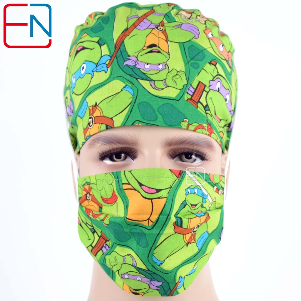 unisex surgical caps 100% cotton with sweatbands Knight