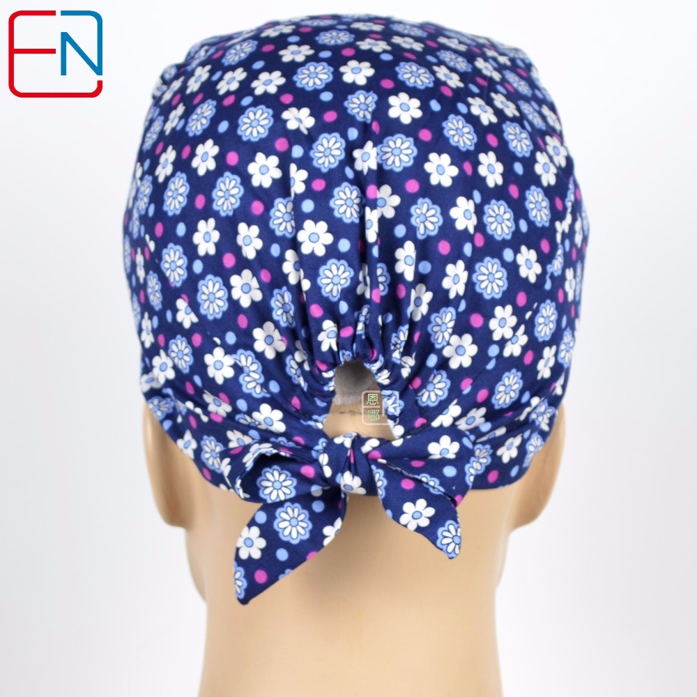 NEW!! surgical caps,high quality facric flowers pattern medical caps with sweatband  A sea of flowers