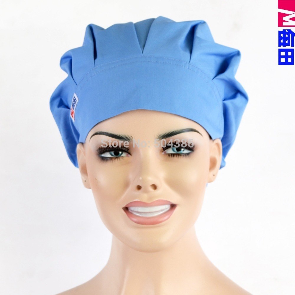 NEW  Surgical caps doctors and nurses cap and printed cotton cap long hair bouffant hat free shipping