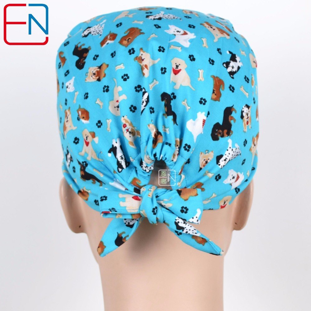 New 180313 Hennar brand unisex surgical caps Lan di xiao gou