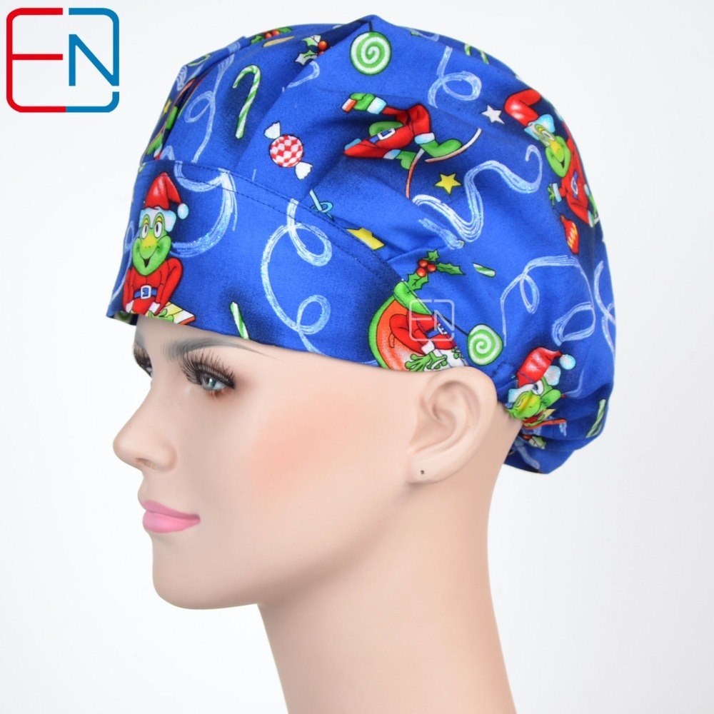 Women Bouffant Surgical Scrub Medical Chemo Hat/Cap Dan ya