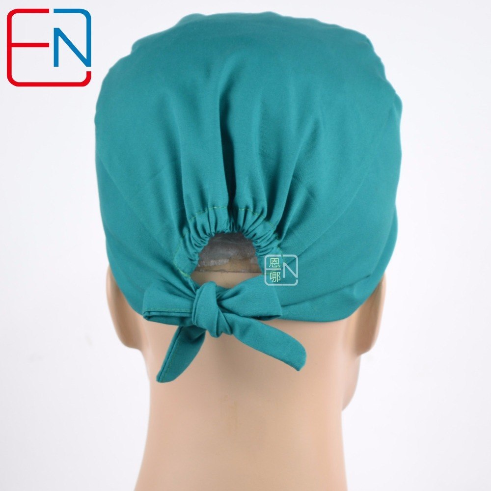 Hennar surgical caps in bright green T/C 3 sizes for choices