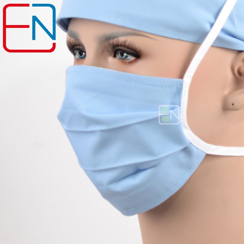 Hennar surgical caps for doctors and nurses caps,T/C scrub caps in light grey blue