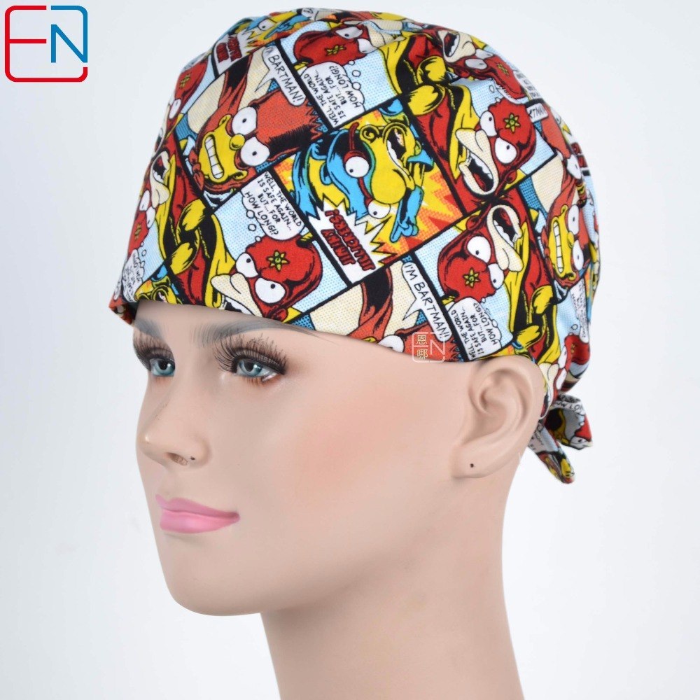 Unisex Surgical caps with sweatband in 100% cotton