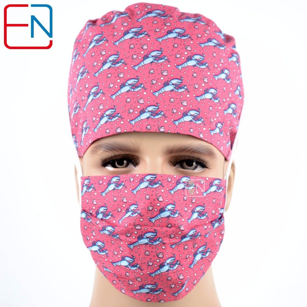 Hennar high quality medical caps,100% cotton 3 sizes for choice  men scrub caps limited edtion scrub caps