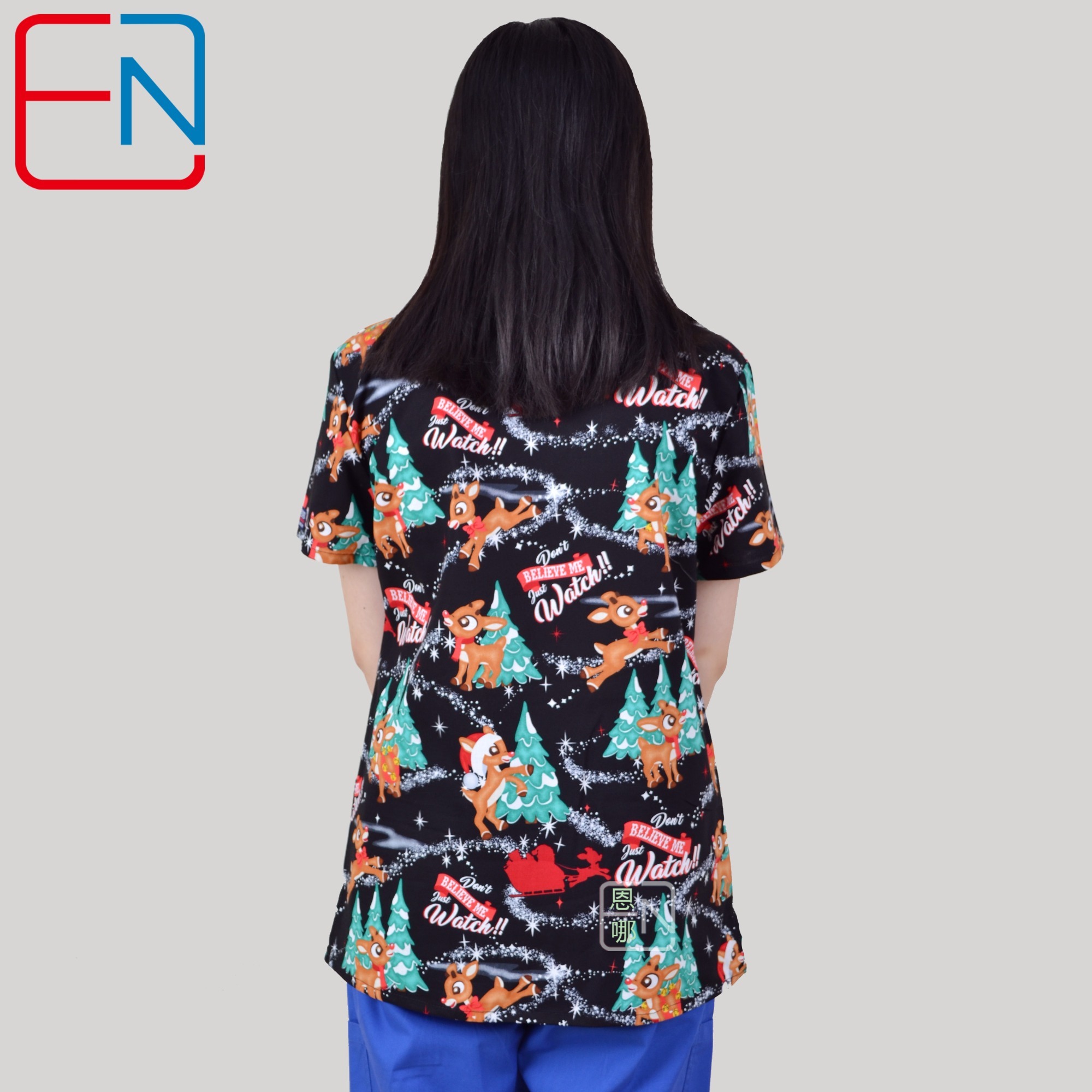 Hennar Women medical scrub tops in 100% cotton scrubs,women scrub tops,women medical uniforms