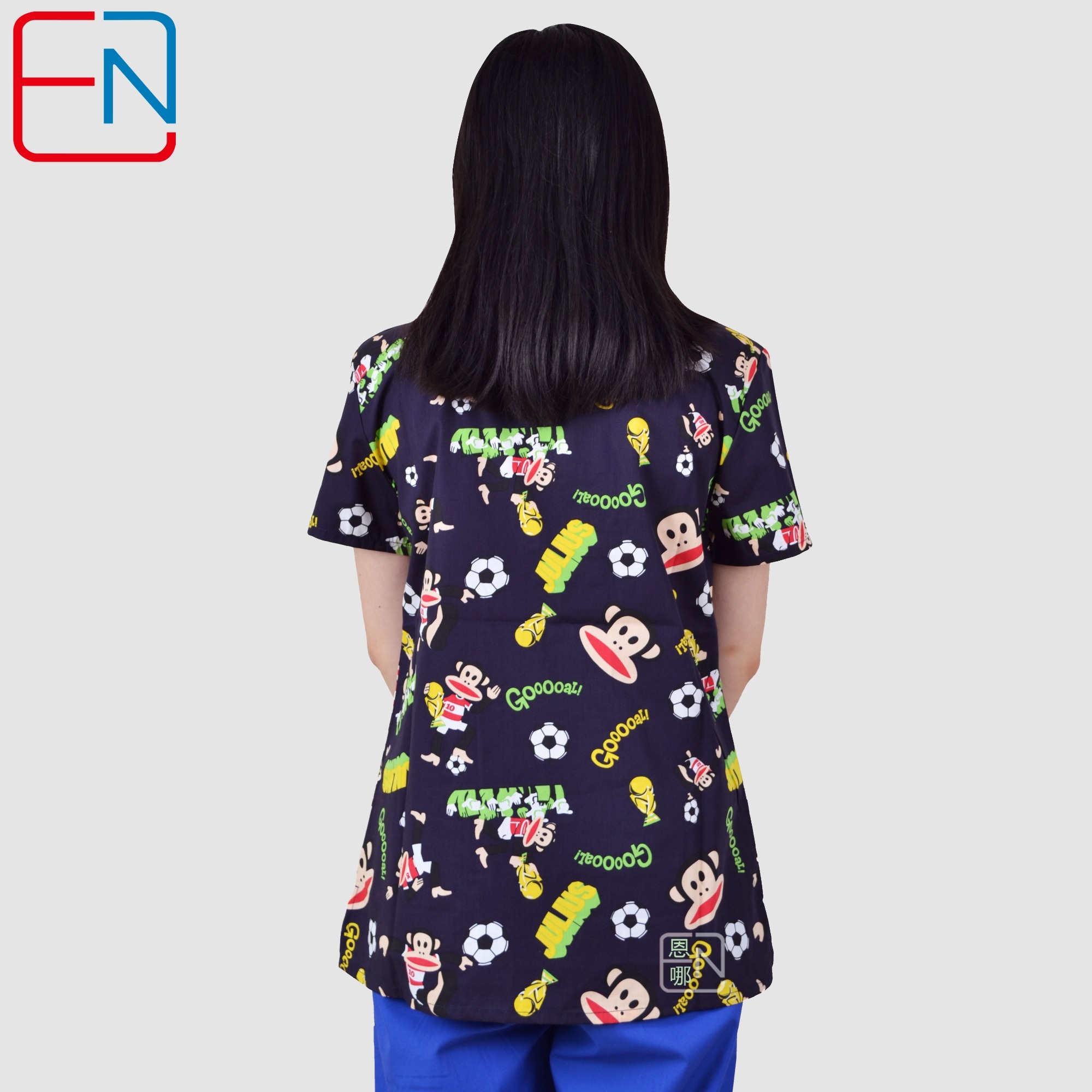 Hennar Women medical scrub tops in 100% cotton scrubs,women scrub tops,women medical uniforms