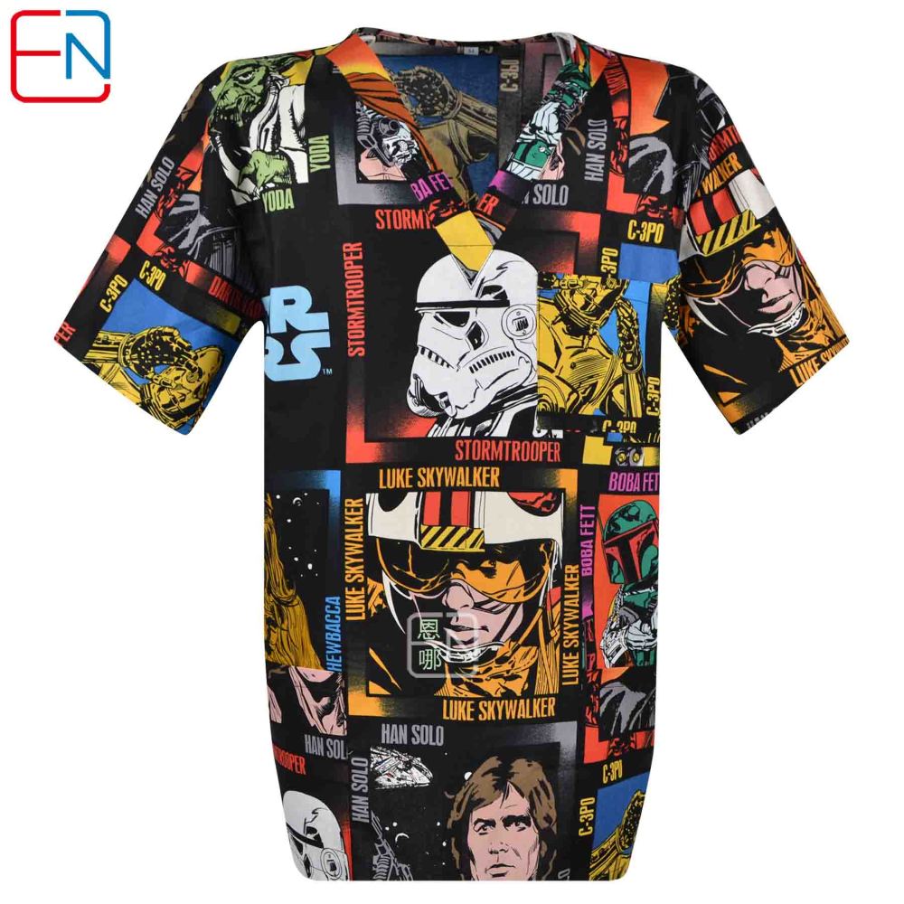 Men medical scrub tops XXS-XXXXL