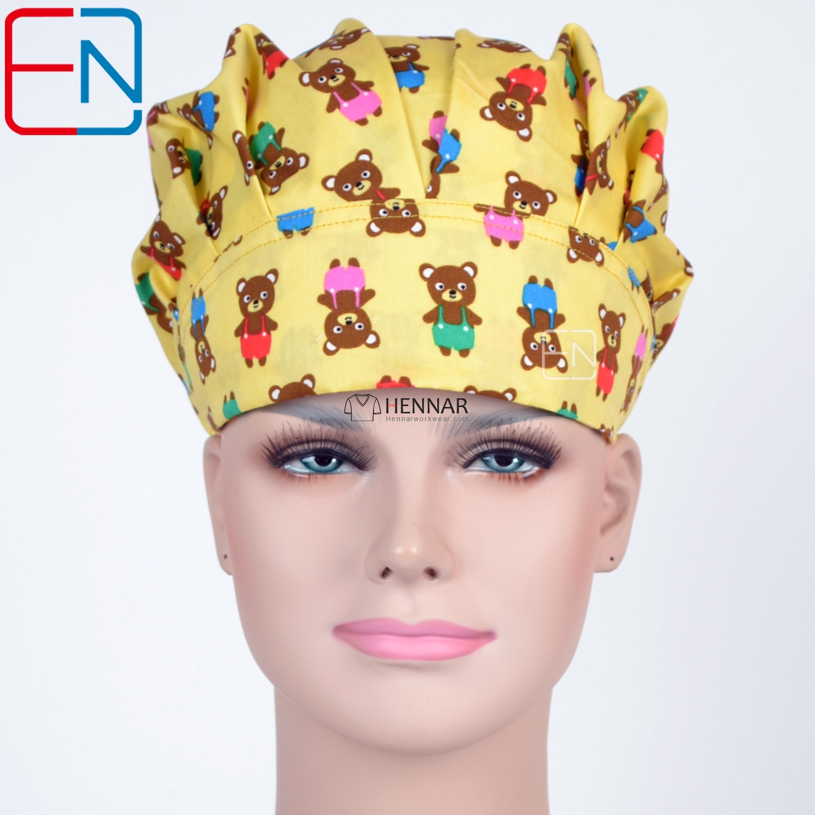 Matin Women Bouffant Surgical Scrub Medical Chemo Hat/Cap Huo lie niao