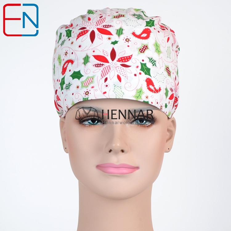 top quality blue medical caps ,surgical caps in 100% cotton with night olws