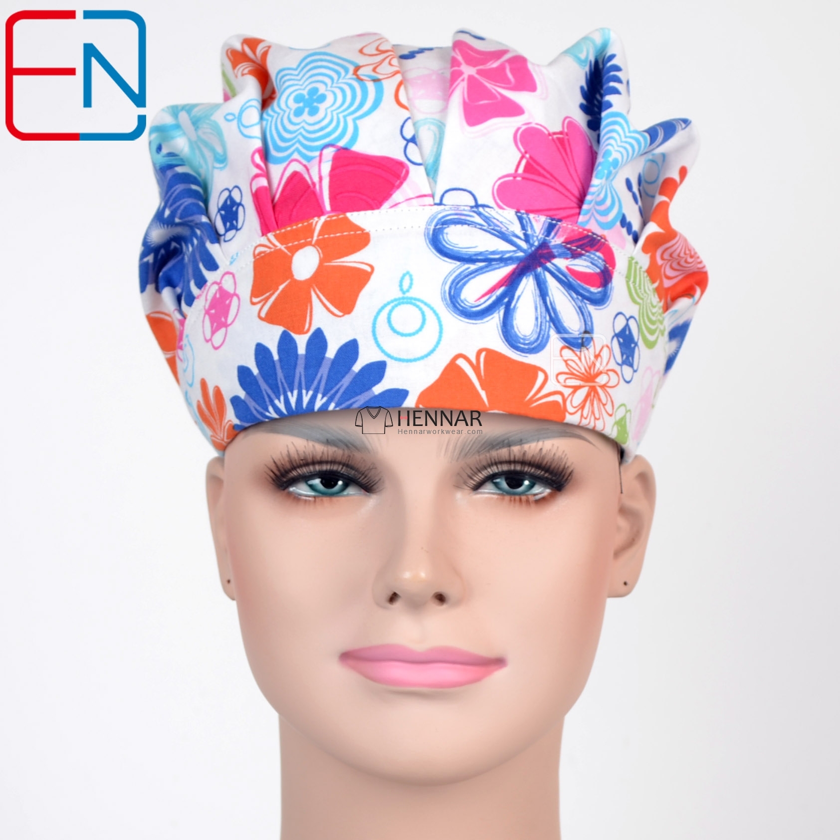 Matin Women Bouffant Surgical Scrub Medical Chemo Hat/Cap Huo lie niao