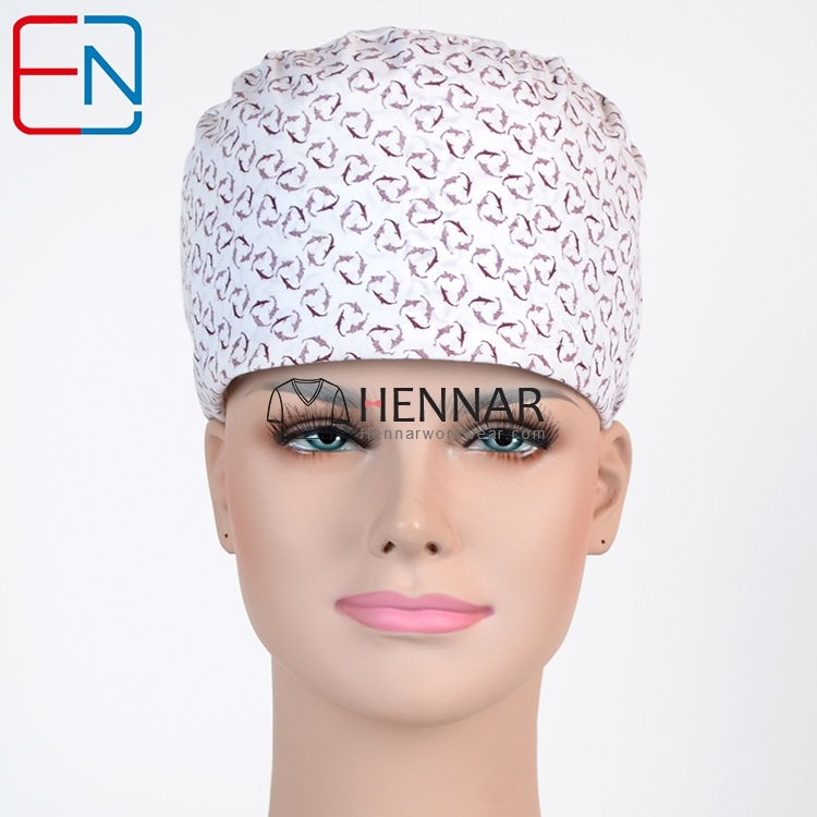 top quality blue medical caps ,surgical caps in 100% cotton with night olws