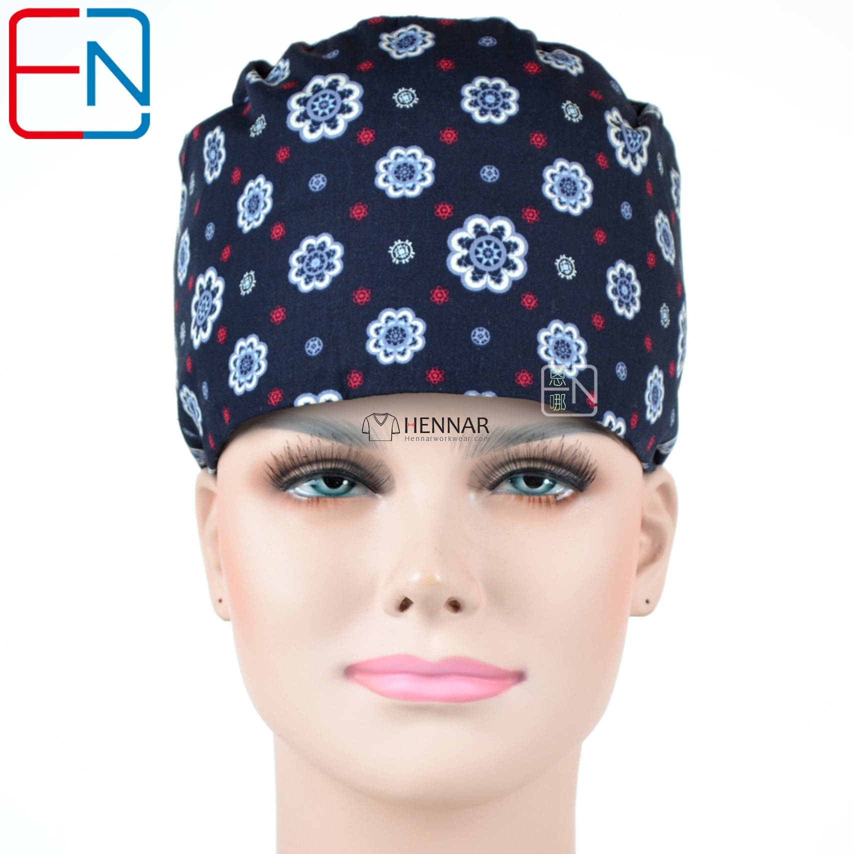 Hennar brand unisex surgical caps fenghong xiao lian