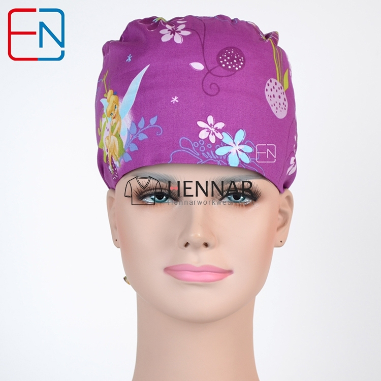 top quality blue medical caps ,surgical caps in 100% cotton with night olws